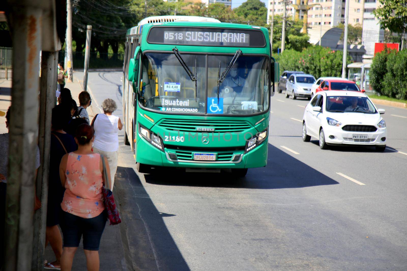  passengers are seen waiting for public transport buses by joasouza