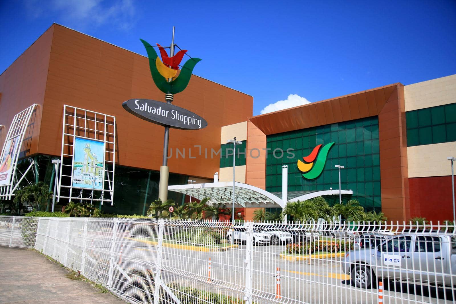 salvador, bahia, brazil - july 20, 2021: facade of Salvador Shopping in the city of Salvador.