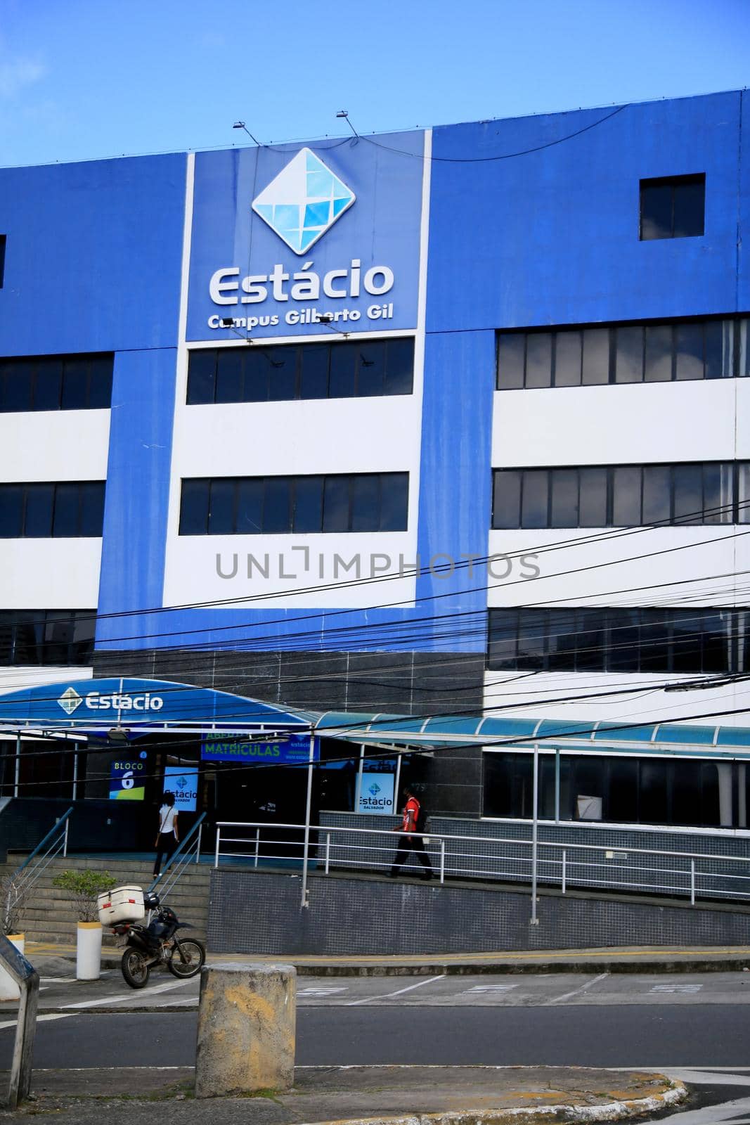 salvador, bahia, brazil - july 20, 2021: facade of the Estacio University - FIB - in the Stiep neighborhood in the city of Salvador.