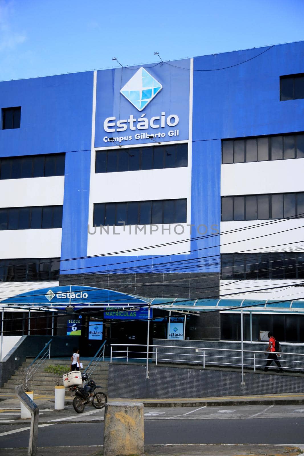 salvador, bahia, brazil - july 20, 2021: facade of the Estacio University - FIB - in the Stiep neighborhood in the city of Salvador.