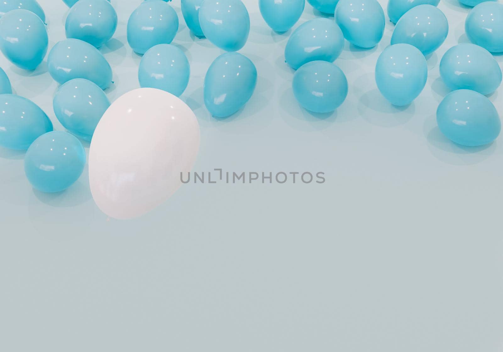 background with many blue balloons on top by asolano