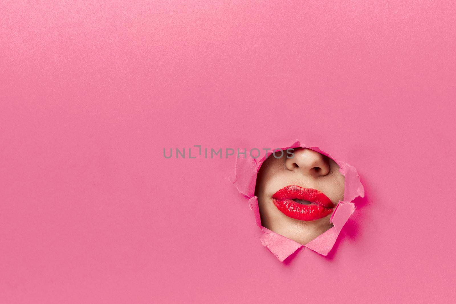 womens lips pink poster glamor lifestyle fashion. High quality photo