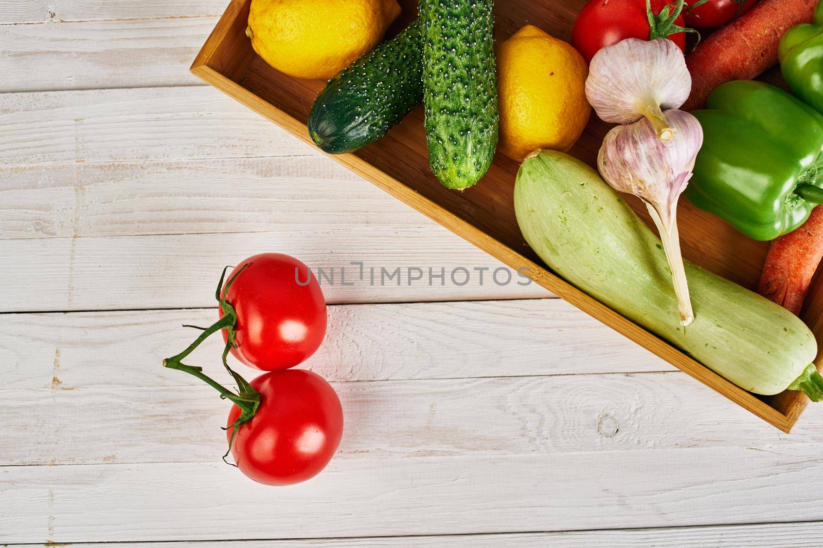 Ingredients natural product summer season agriculture view from above. High quality photo