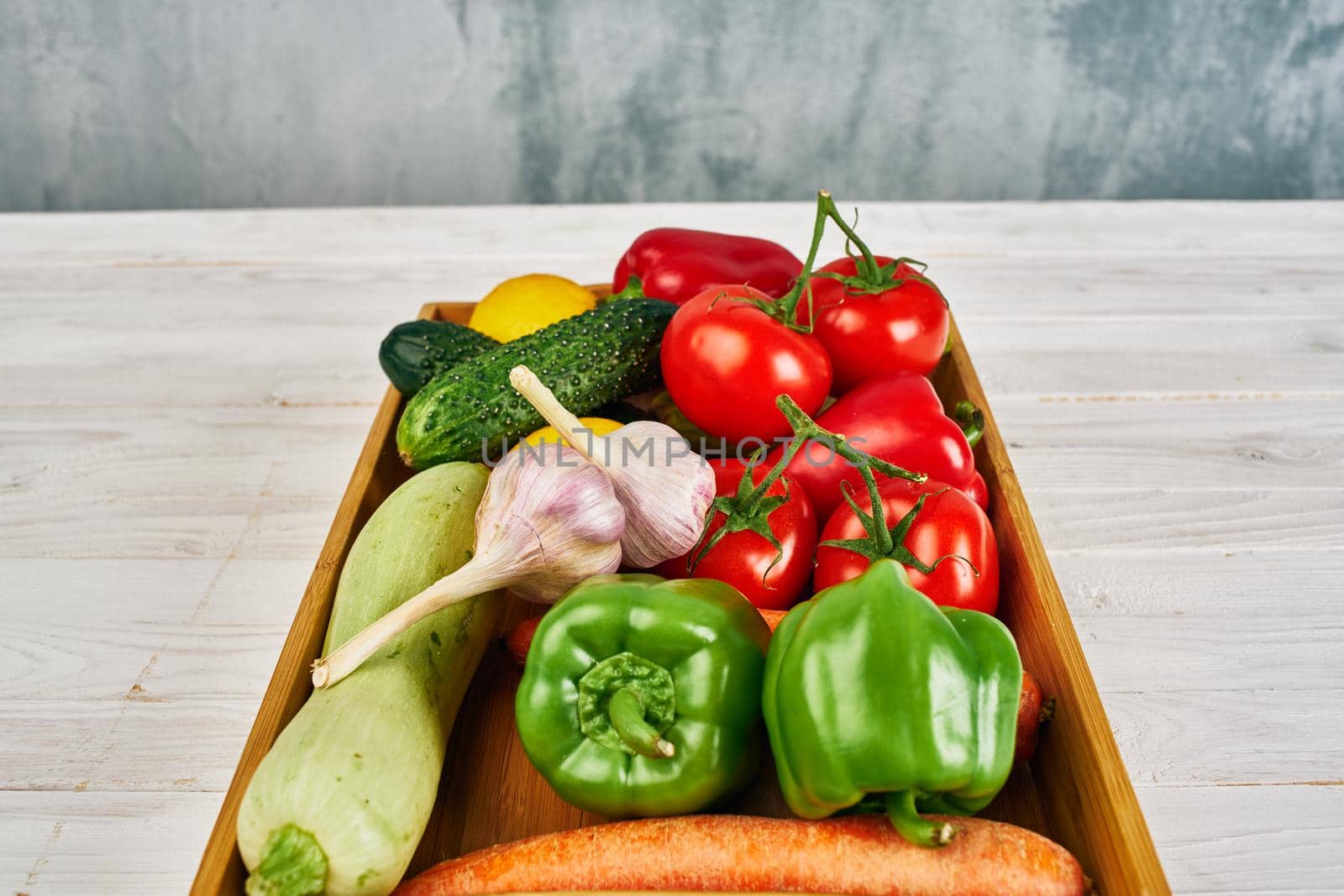 food vitamins organic food kitchen farm products view from above by Vichizh