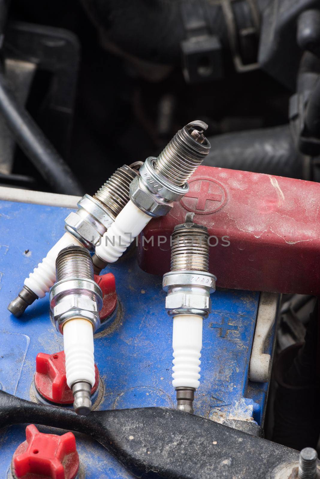 used spark plugs with soot