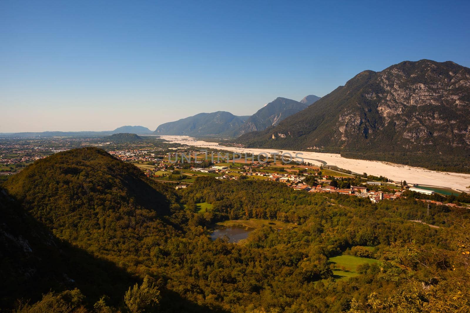 View of the Tagliamento river by bepsimage