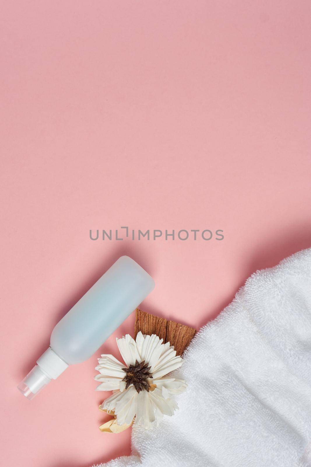 bathroom accessories shampoo beauty salon isolated background. High quality photo
