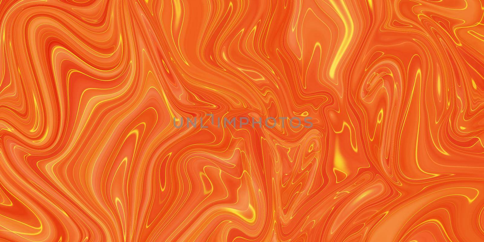 Abstract orange paint background. Acrylic texture with marble pattern by Benzoix