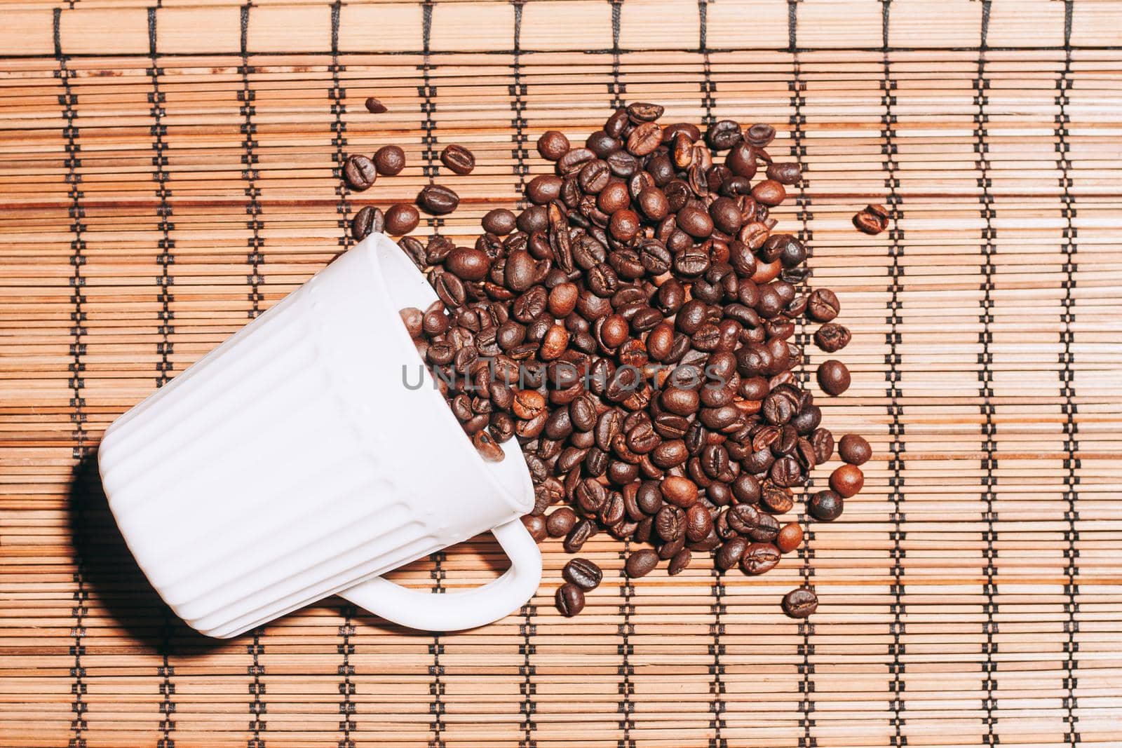 a cup of coffee espresso invigorating drink close-up food. High quality photo