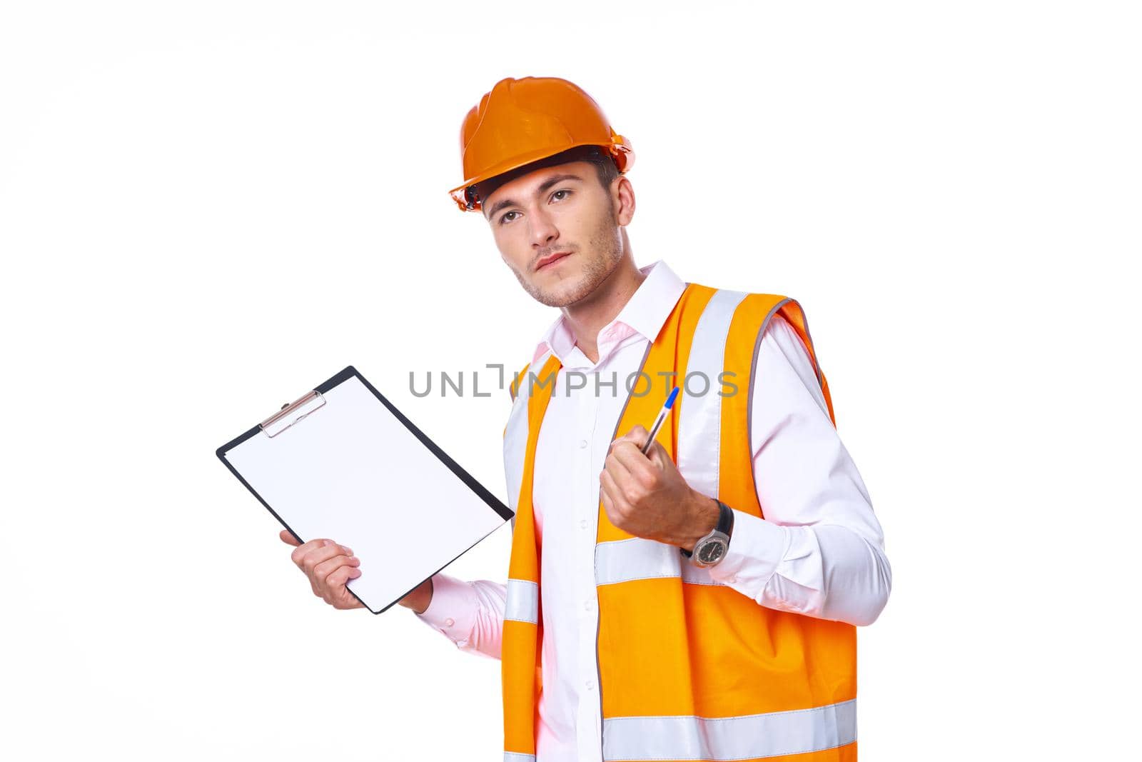 Engineer with documents working form of professionals by Vichizh