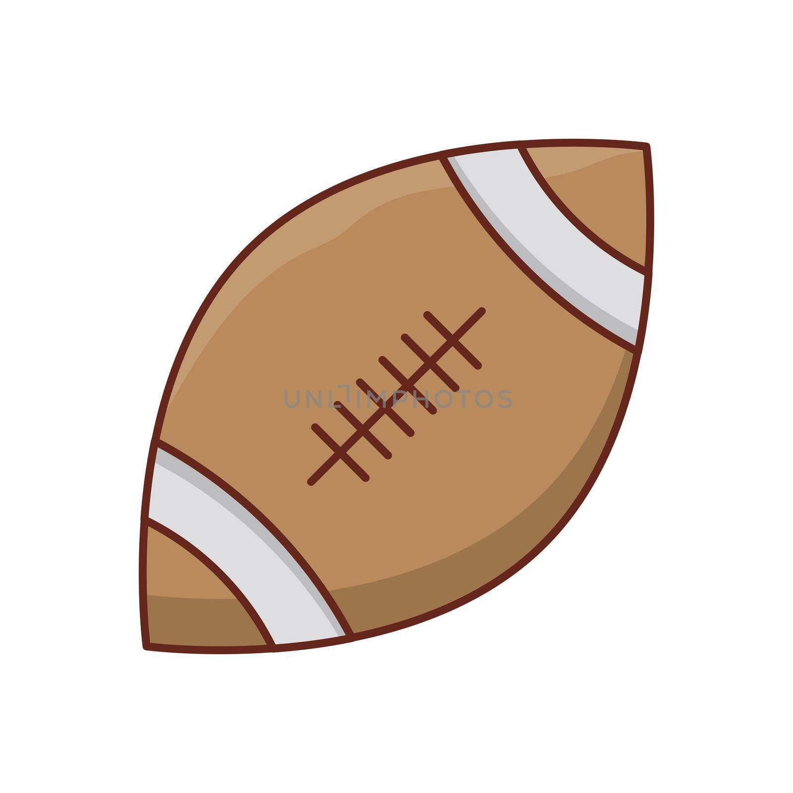 rugby Vector illustration on a transparent background. Premium quality symbols. Vector Line Flat color icon for concept and graphic design.