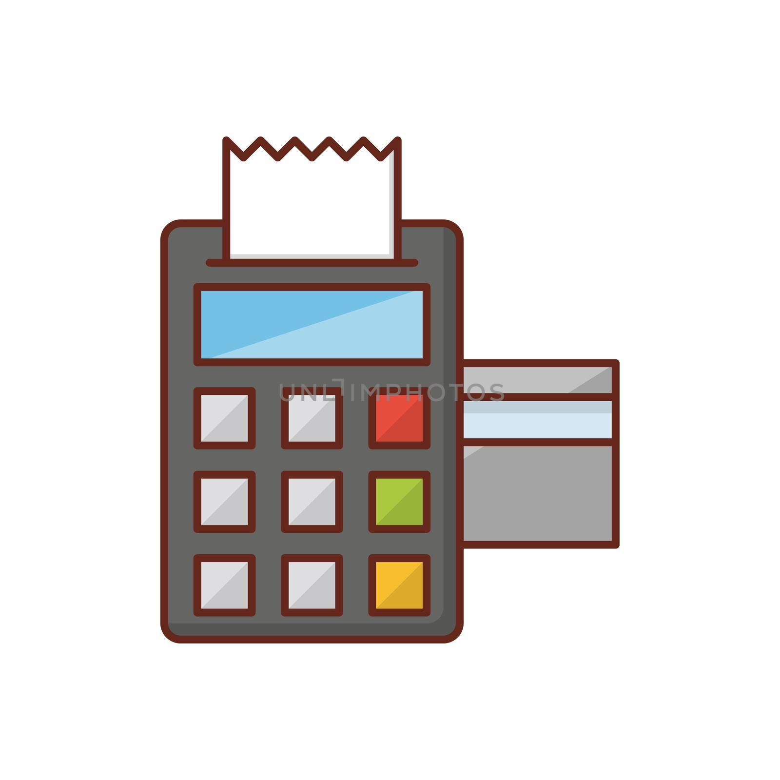 EDC vector flat color icon