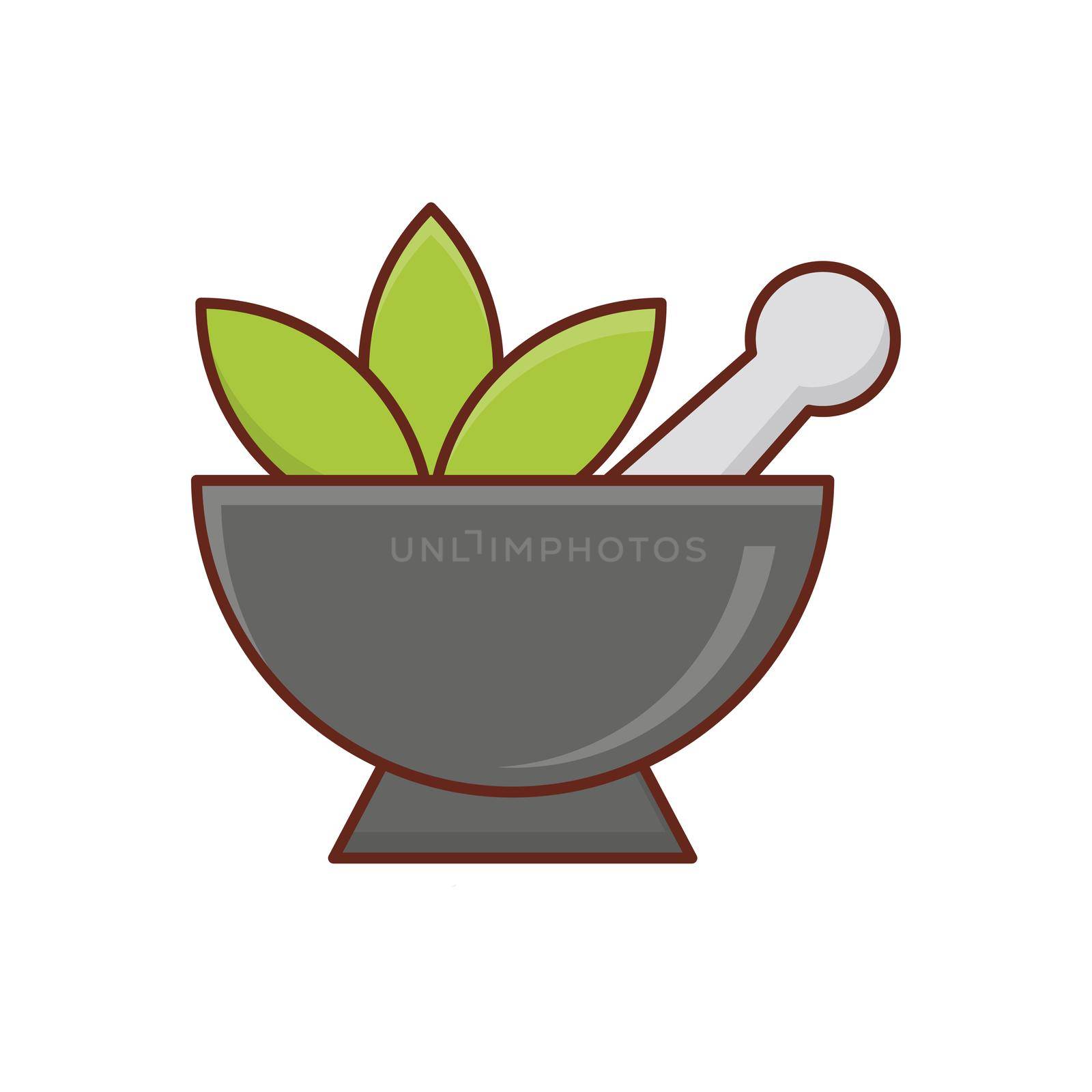 pestle vector flat colour icon