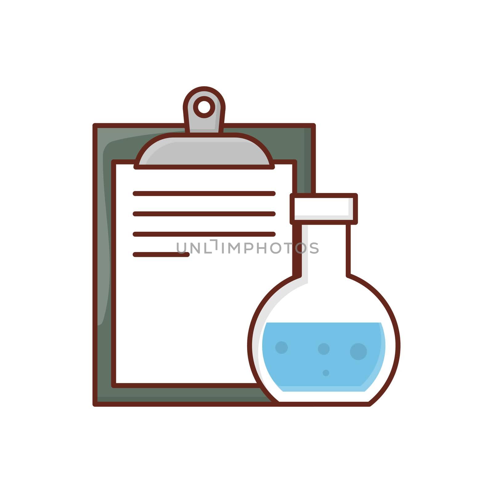 clipboard vector flat colour icon