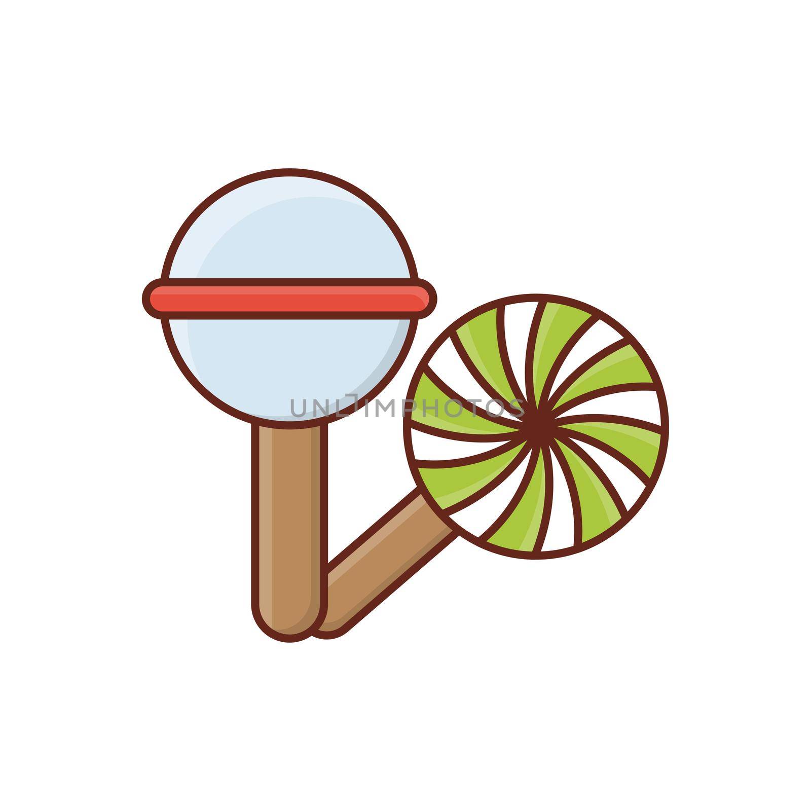 candy vector flat colour icon