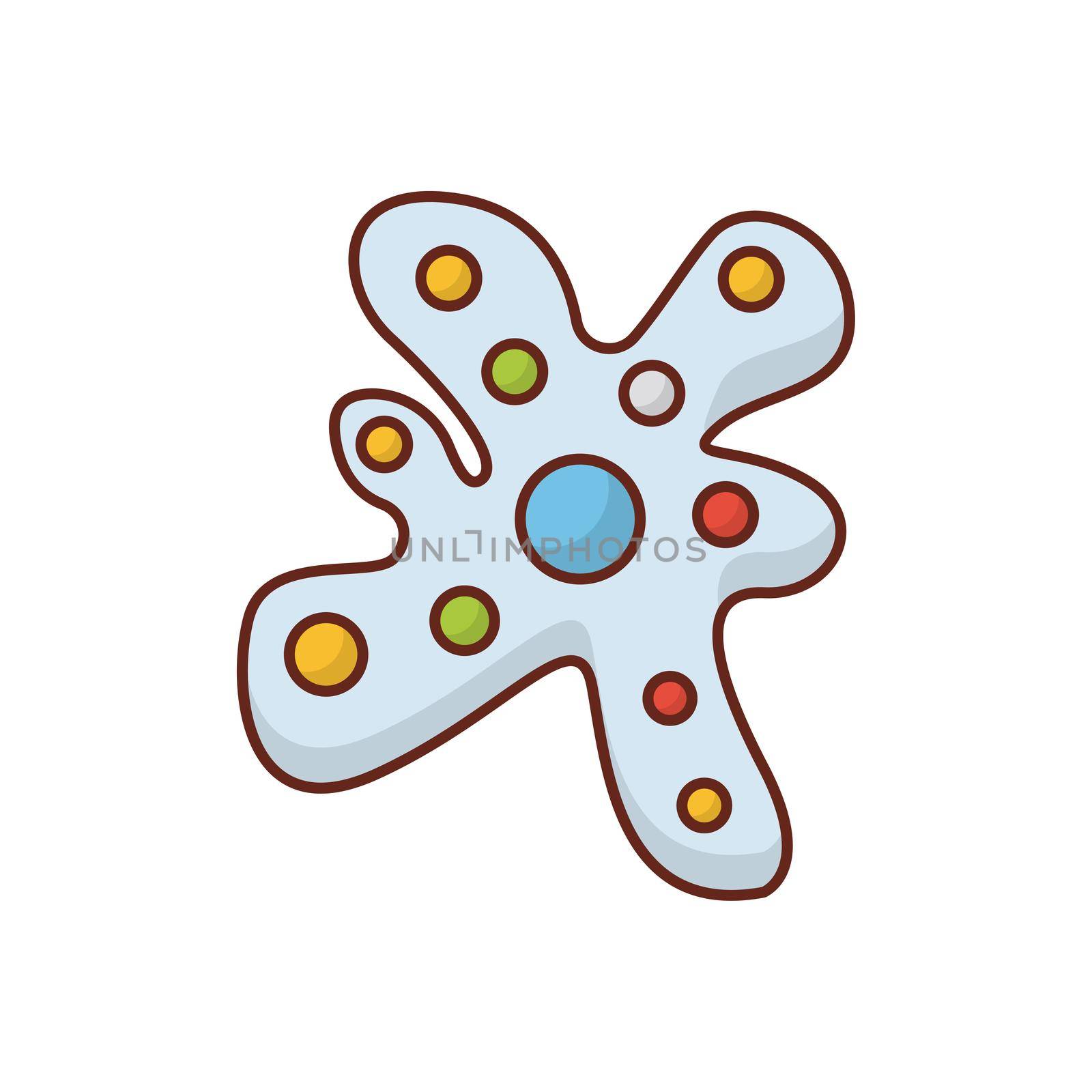 cell vector flat colour icon