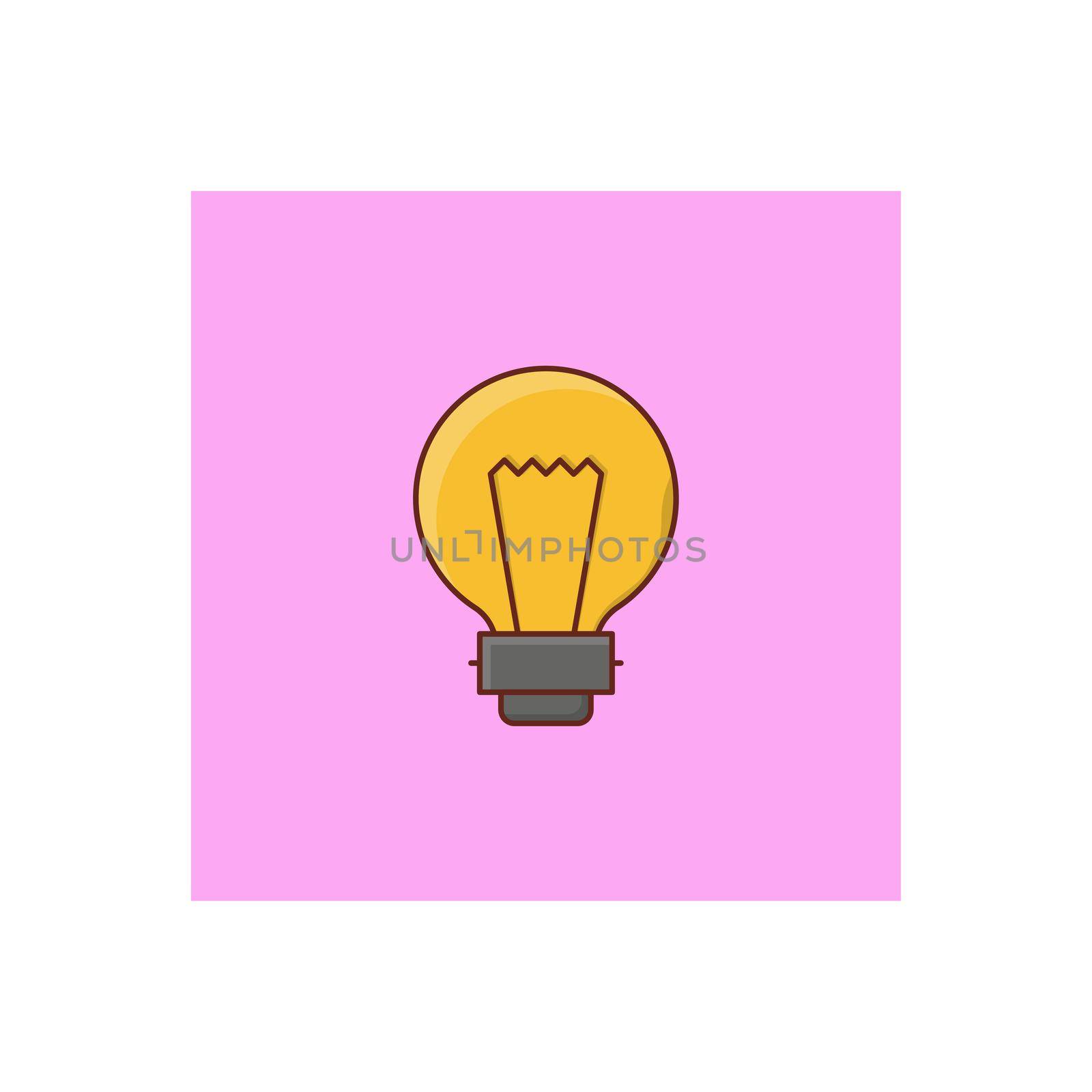 idea vector flat color icon