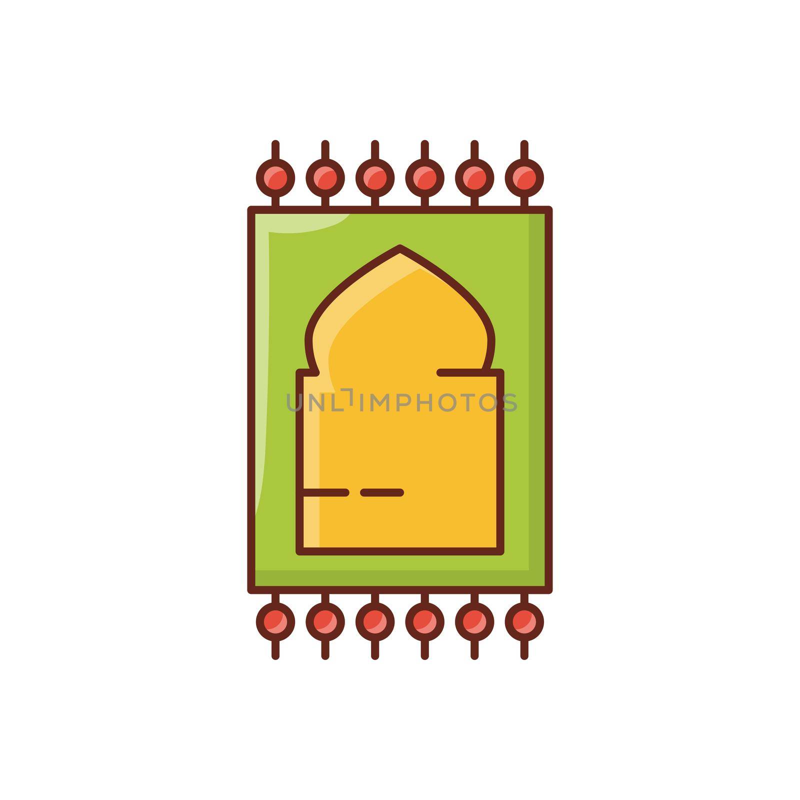 prayer vector flat color icon