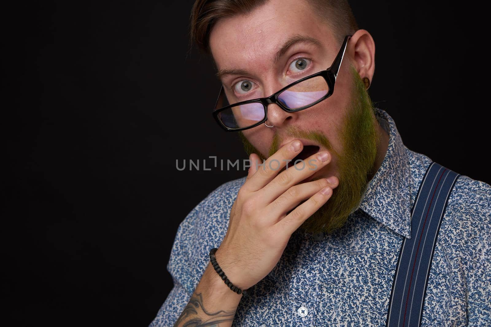 a business man in a shirt with a notebook in the hands of a manager. High quality photo