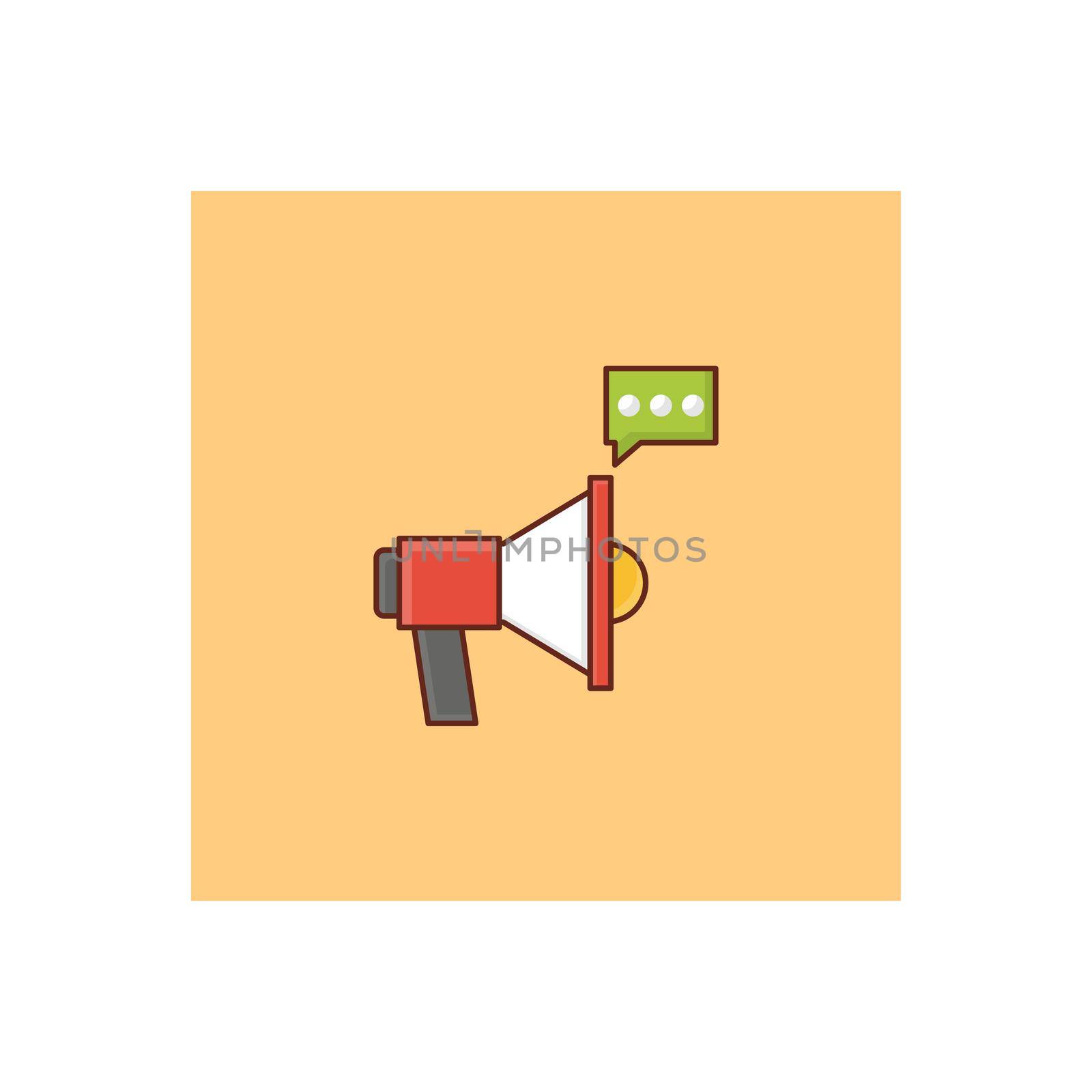ad vector flat color icon