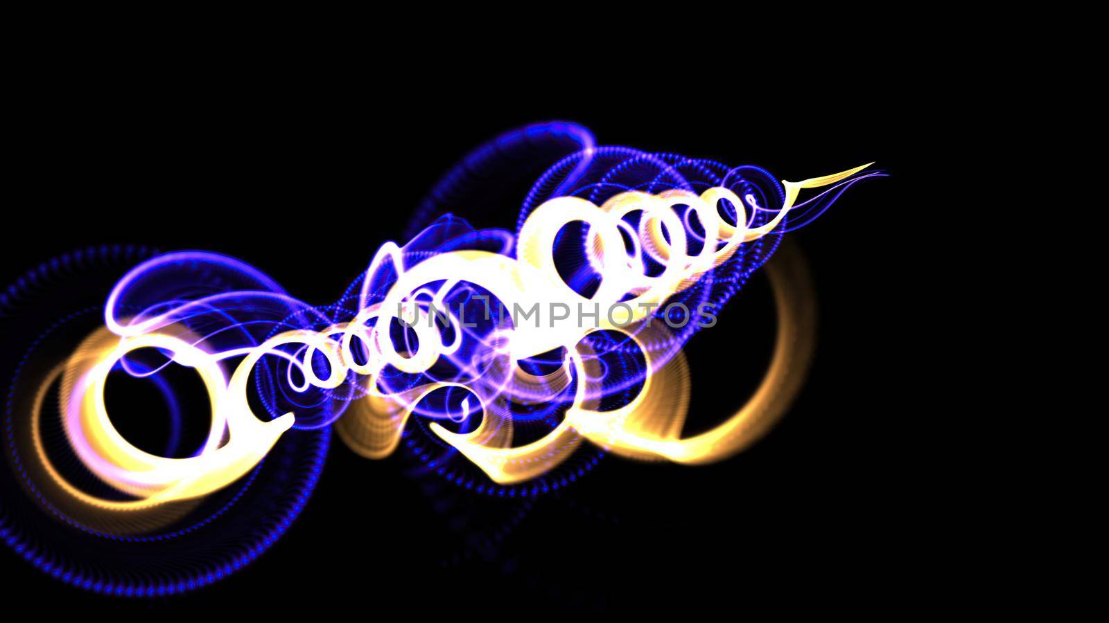 3d illustration of liquid abstract organic form