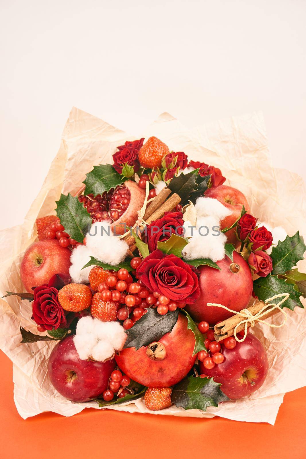 fruit vitamins decoration romance gift food pink background. High quality photo