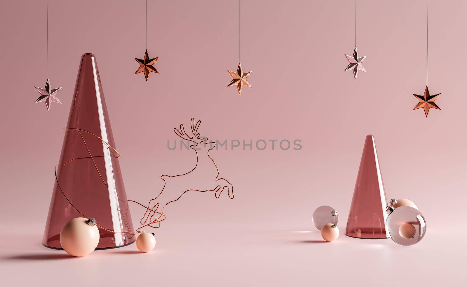 christmas background with glass decoration by asolano
