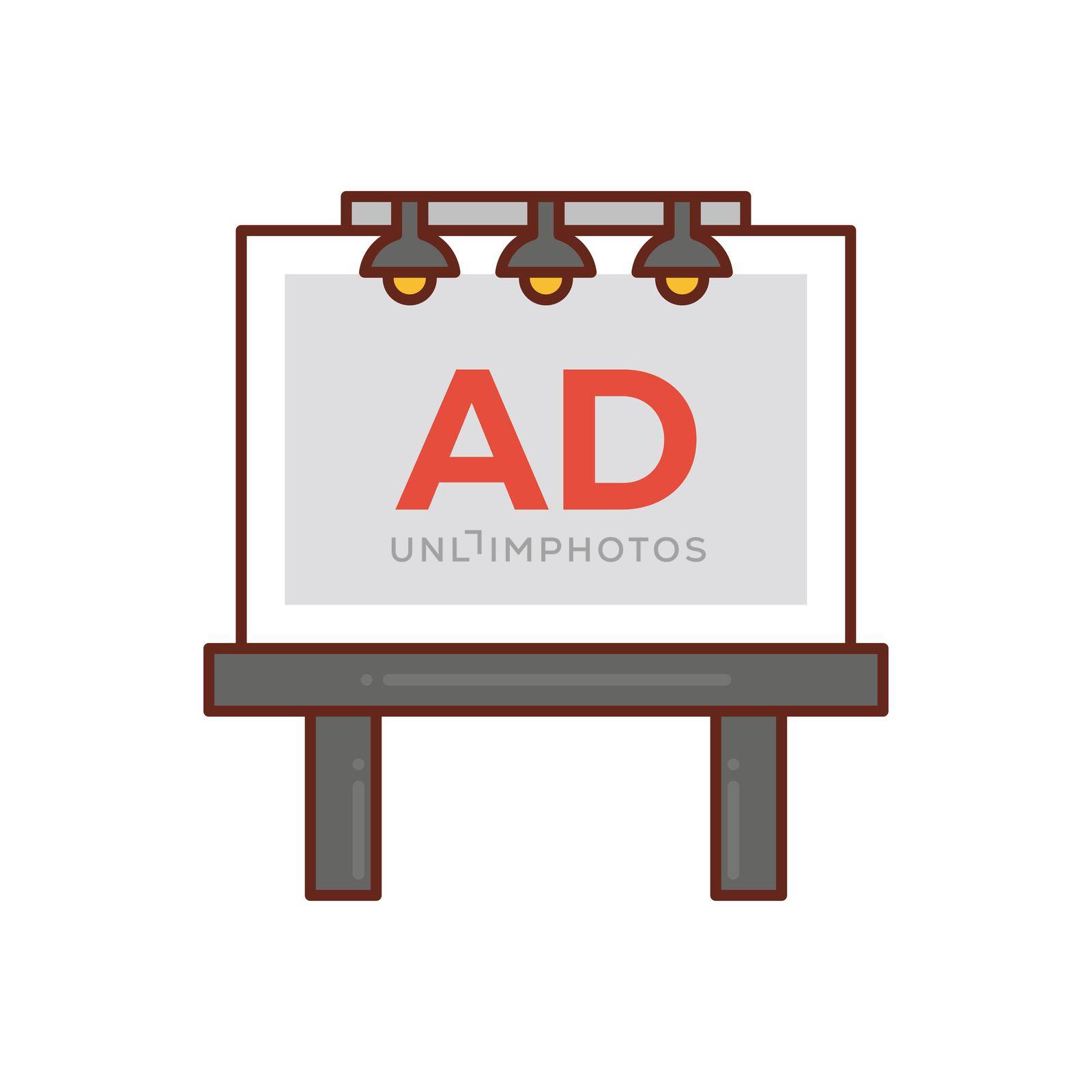 marketing vector flat colour icon