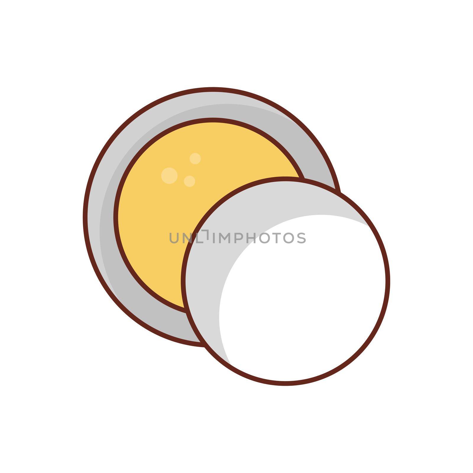 cream Vector illustration on a transparent background. Premium quality symbols.Vector line flat color icon for concept and graphic design.