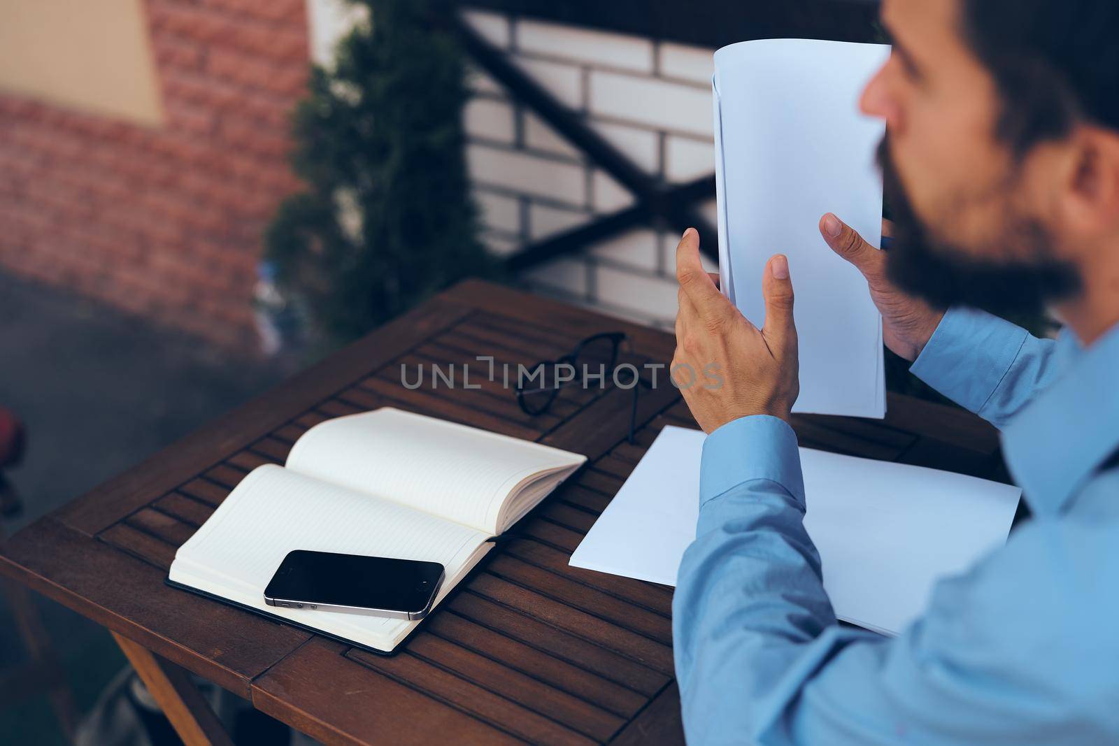 book on the table accessories work lifestyle outdoors. High quality photo