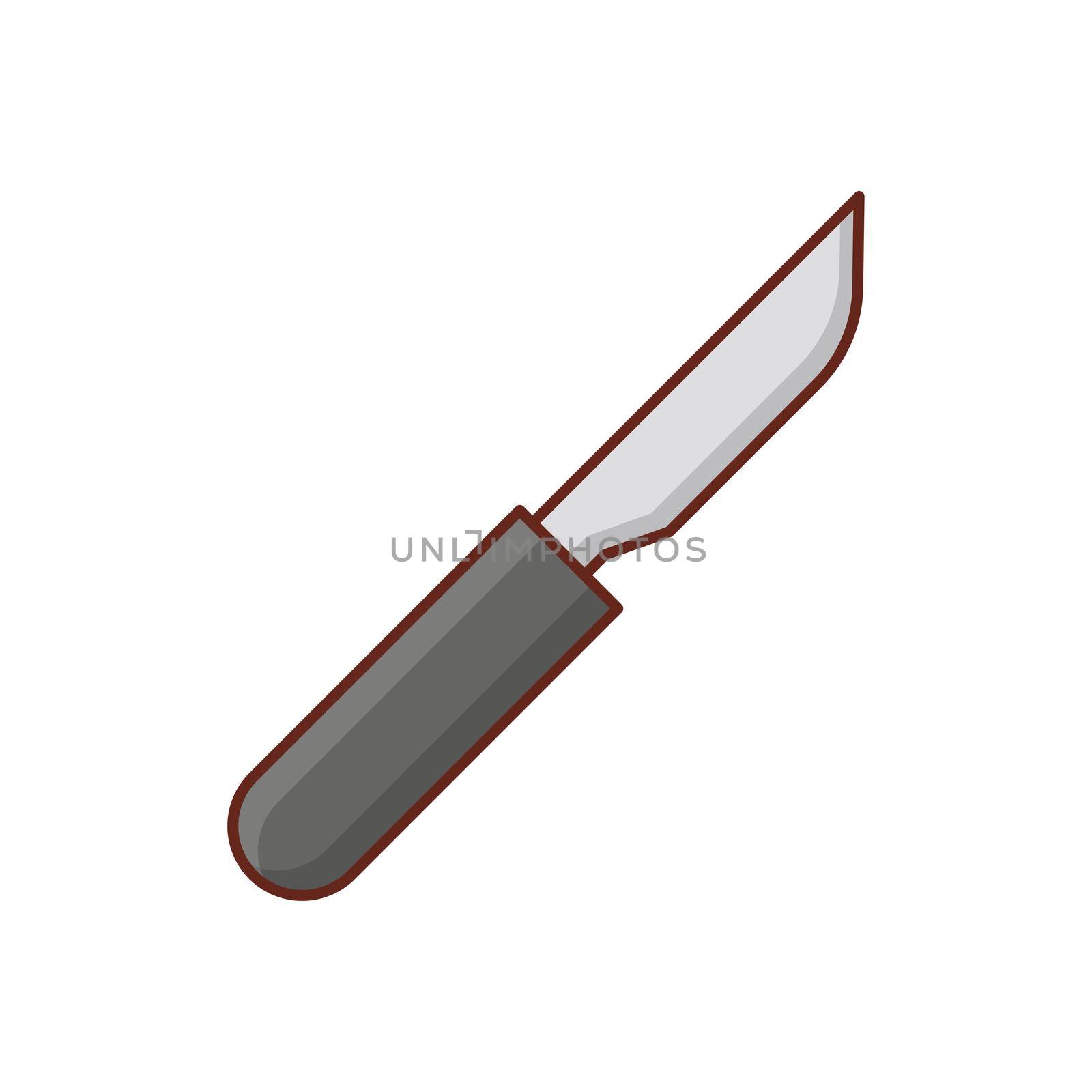 blade Vector illustration on a transparent background. Premium quality symbols.Vector line flat color icon for concept and graphic design.