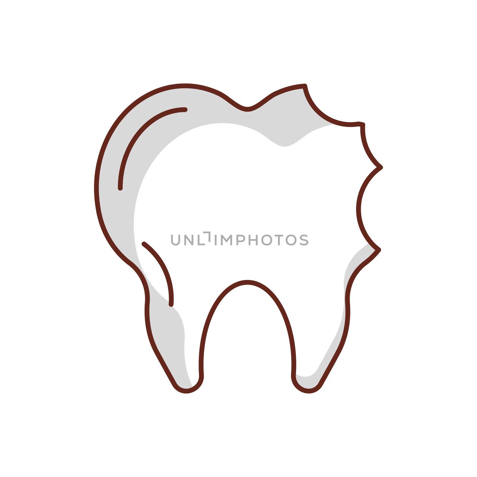 oral Vector illustration on a transparent background. Premium quality symbols.Vector line flat color icon for concept and graphic design.