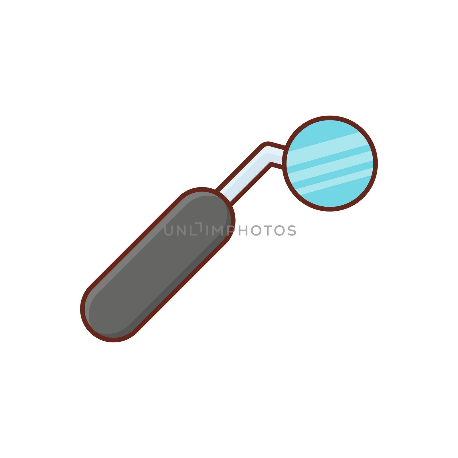 magnifier Vector illustration on a transparent background. Premium quality symbols.Vector line flat color icon for concept and graphic design.