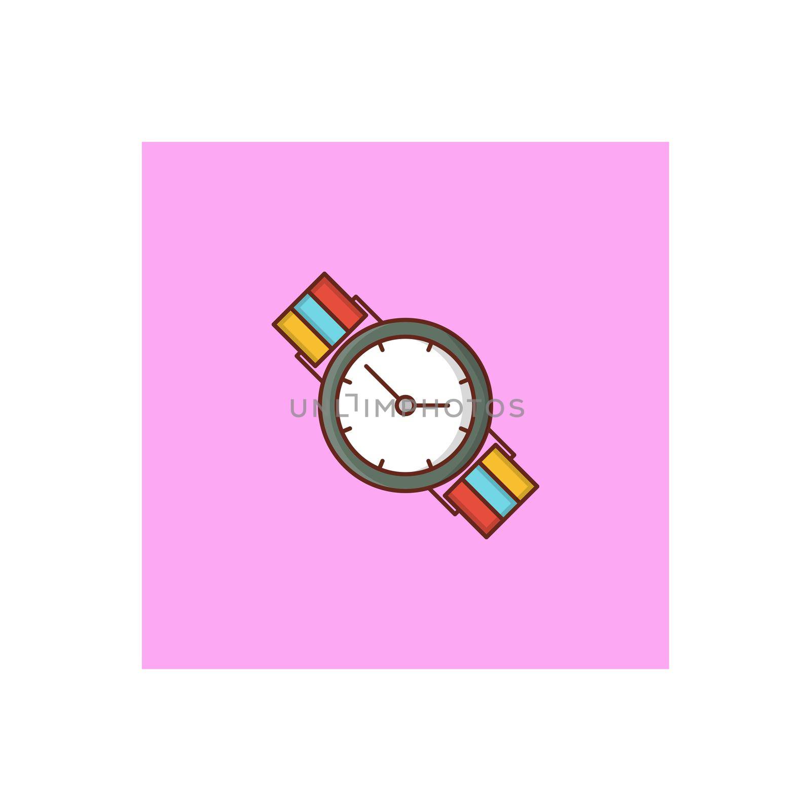 wrist Vector illustration on a transparent background. Premium quality symbols.Vector line flat color icon for concept and graphic design.