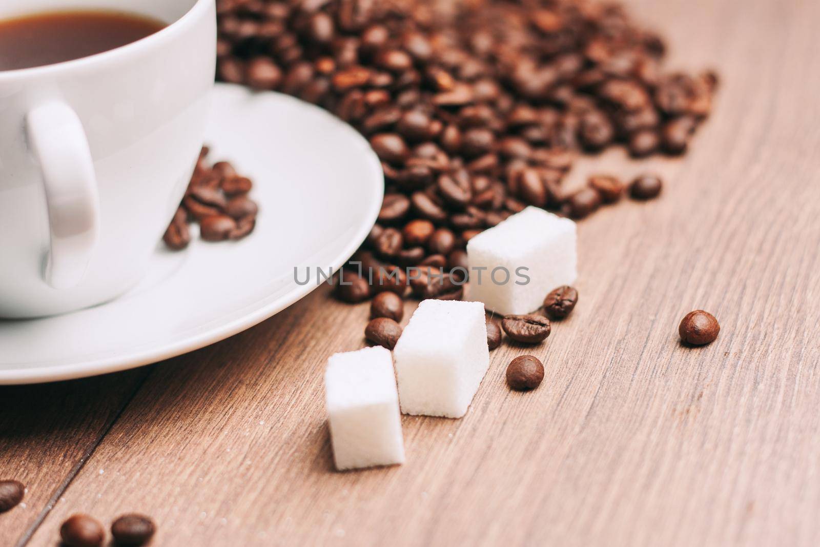 coffee beans gourmet latte pictures view from above by Vichizh