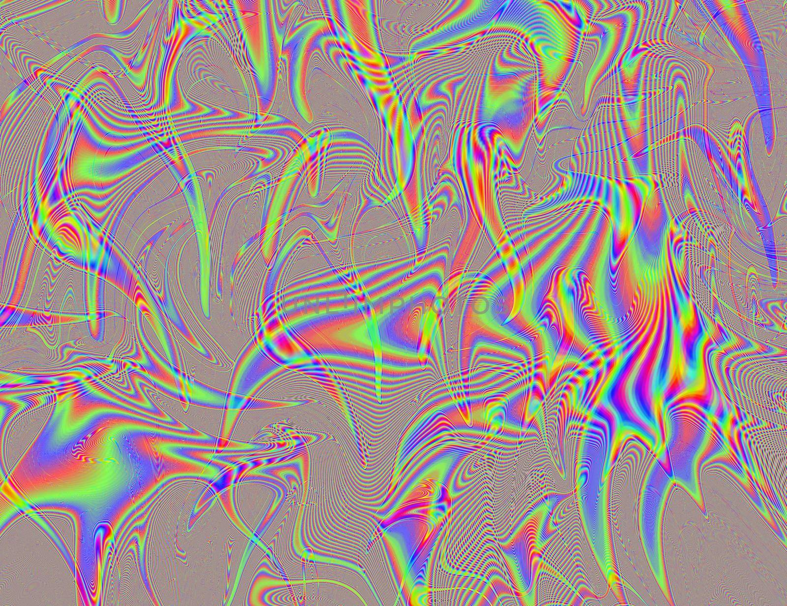 Psychedelic Rainbow Background LSD Colorful Wallpaper. Abstract Hypnotic Illusion. Hippie Retro Texture by DesignAB