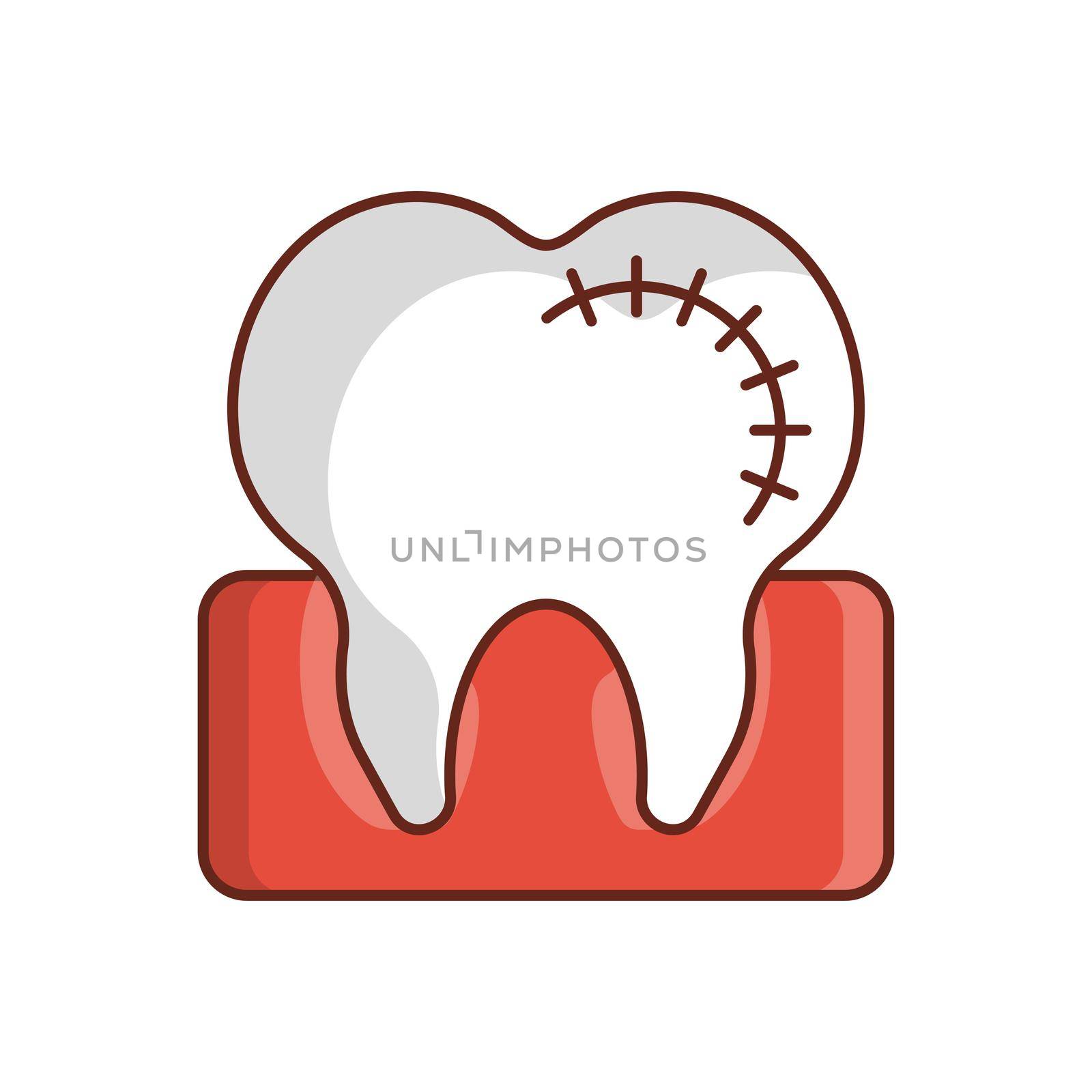 oral Vector illustration on a transparent background. Premium quality symbols. Vector Line Flat color icon for concept and graphic design.