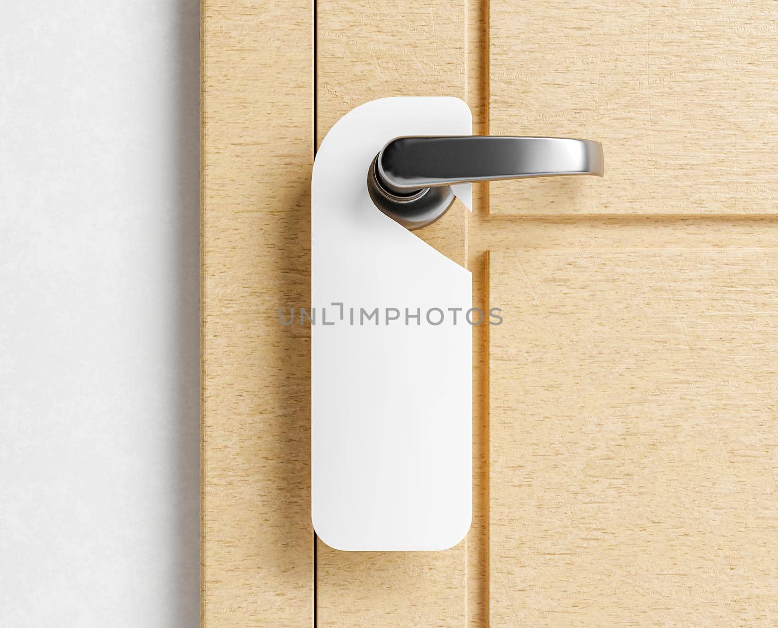 mock up of a hanger label on a door by asolano