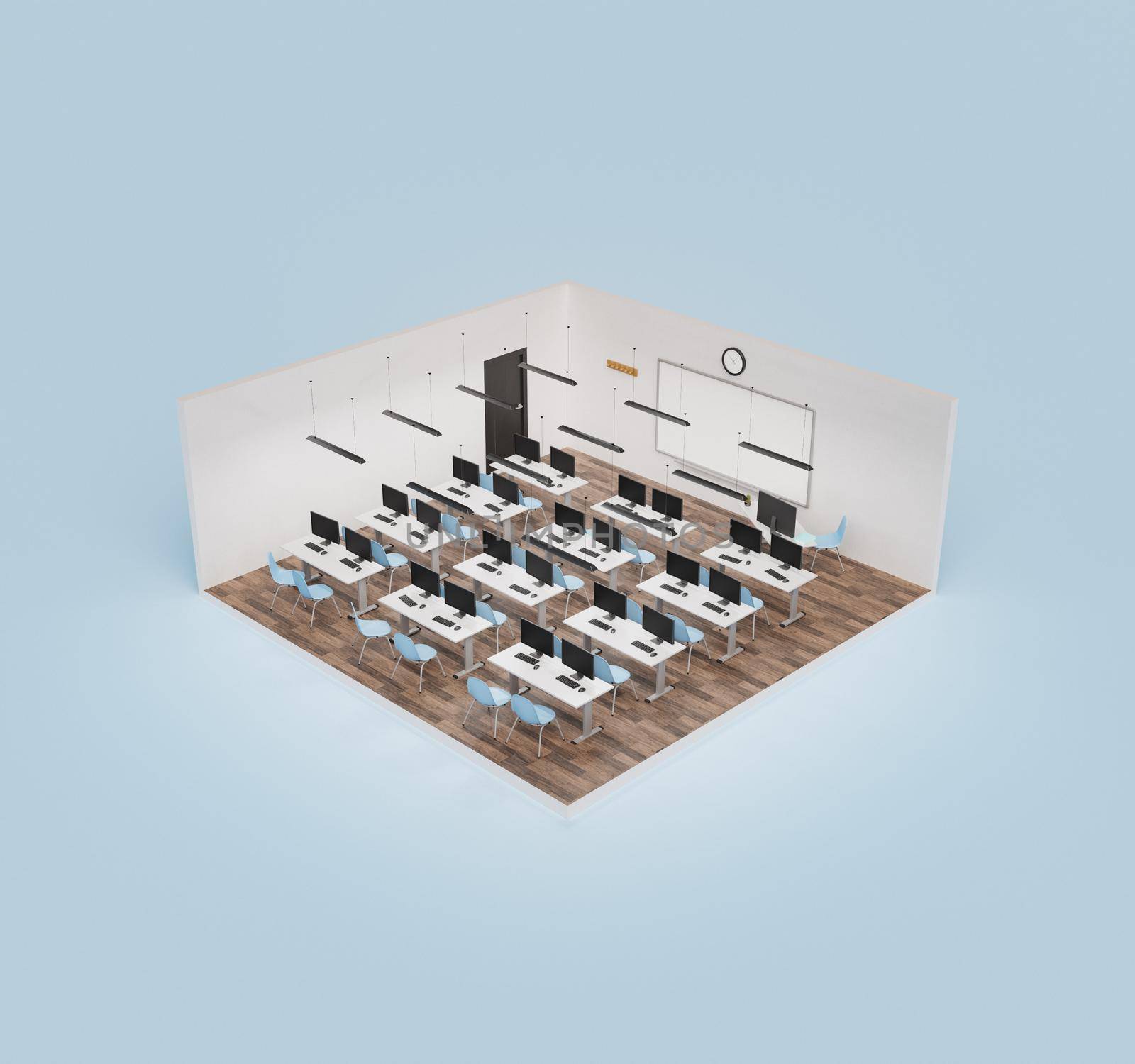 isometric classroom by asolano