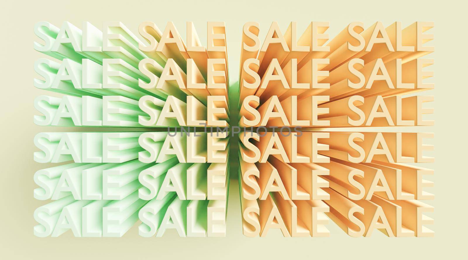 sign with the words SALE with gradient color by asolano