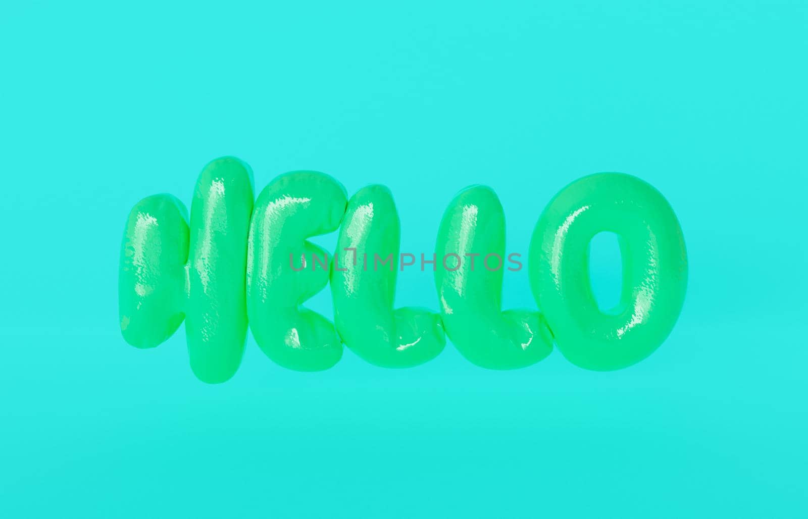 hello balloons. 3d render by asolano