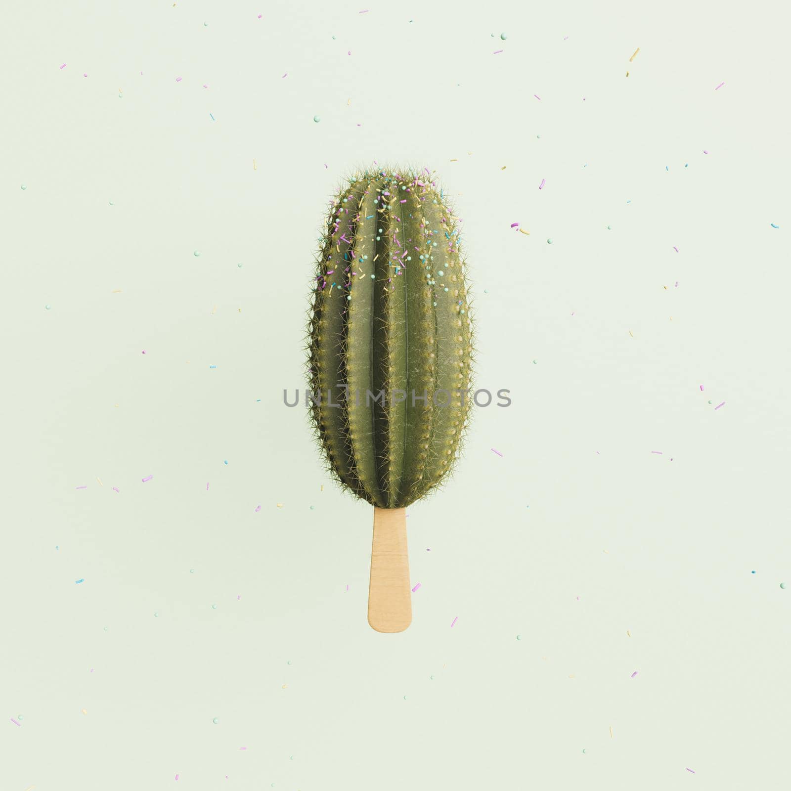cactus ice cream by asolano
