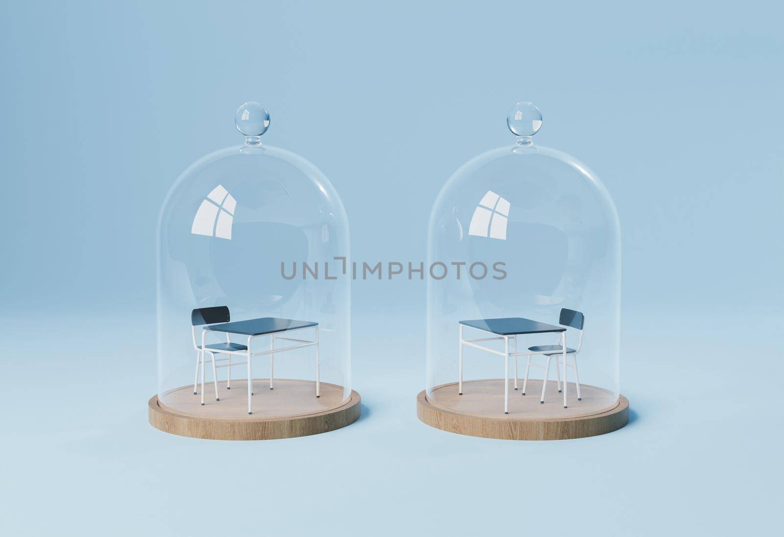 desks in ISOLATION domes by asolano