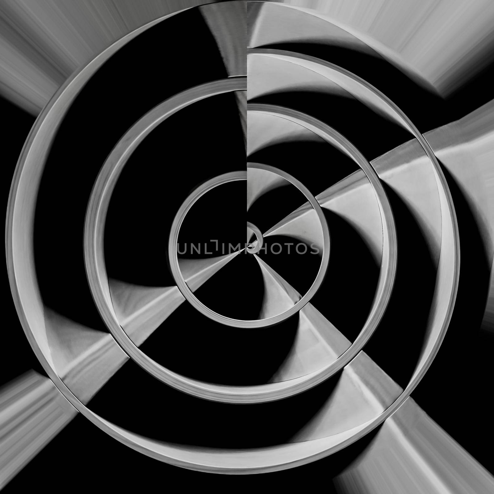 Op art. Abstract rotated lines in the form of a circle. Design element for background, logo, print, sign, symbol and textile pattern by zakob337