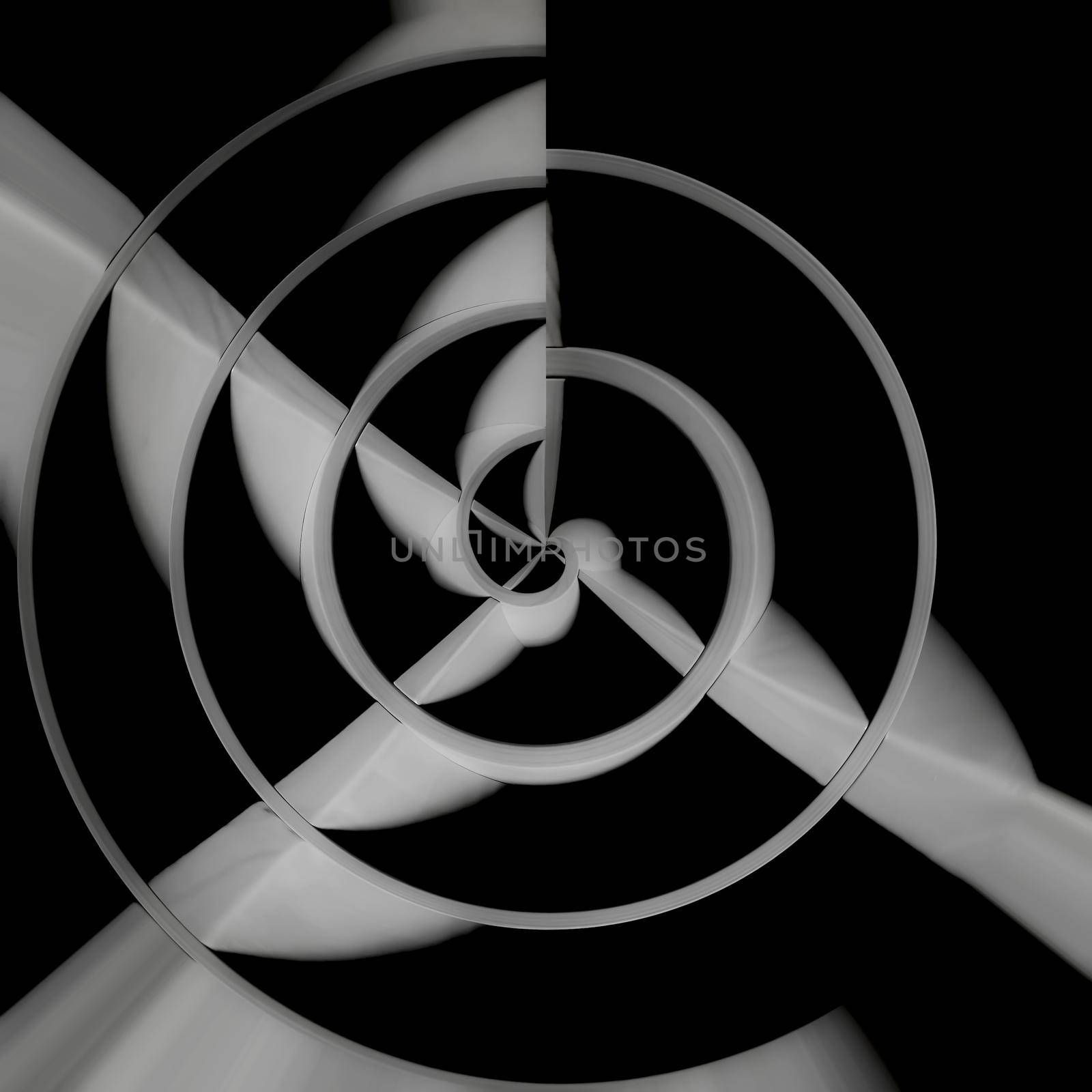 Optical illusion.. Op art. Abstract rotated lines in the form of a circle. Design element for background, logo, print, sign, symbol and textile pattern.