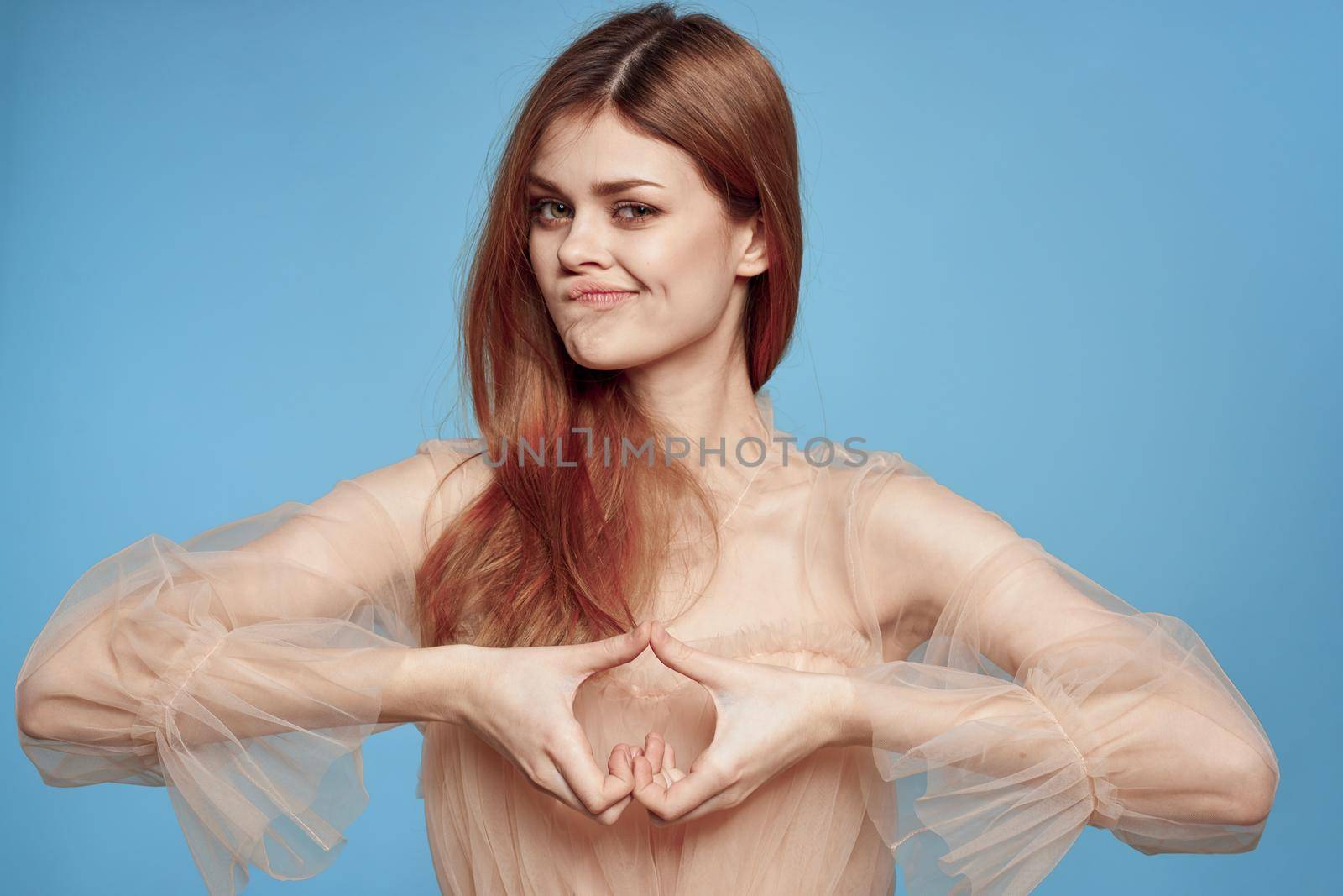 cheerful woman attractive look lifestyle romance isolated background. High quality photo
