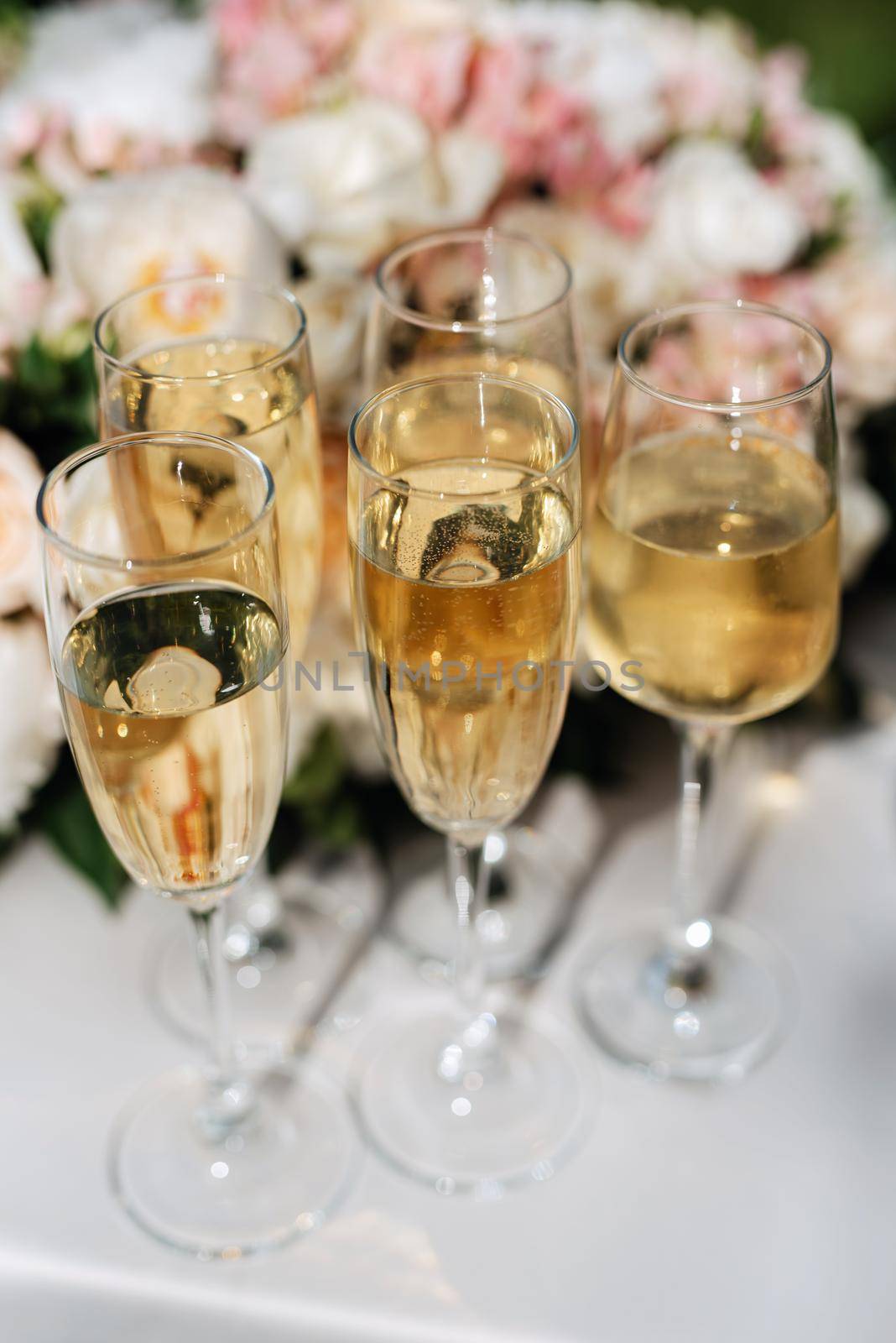 wedding glasses for wine and champagne from crystal