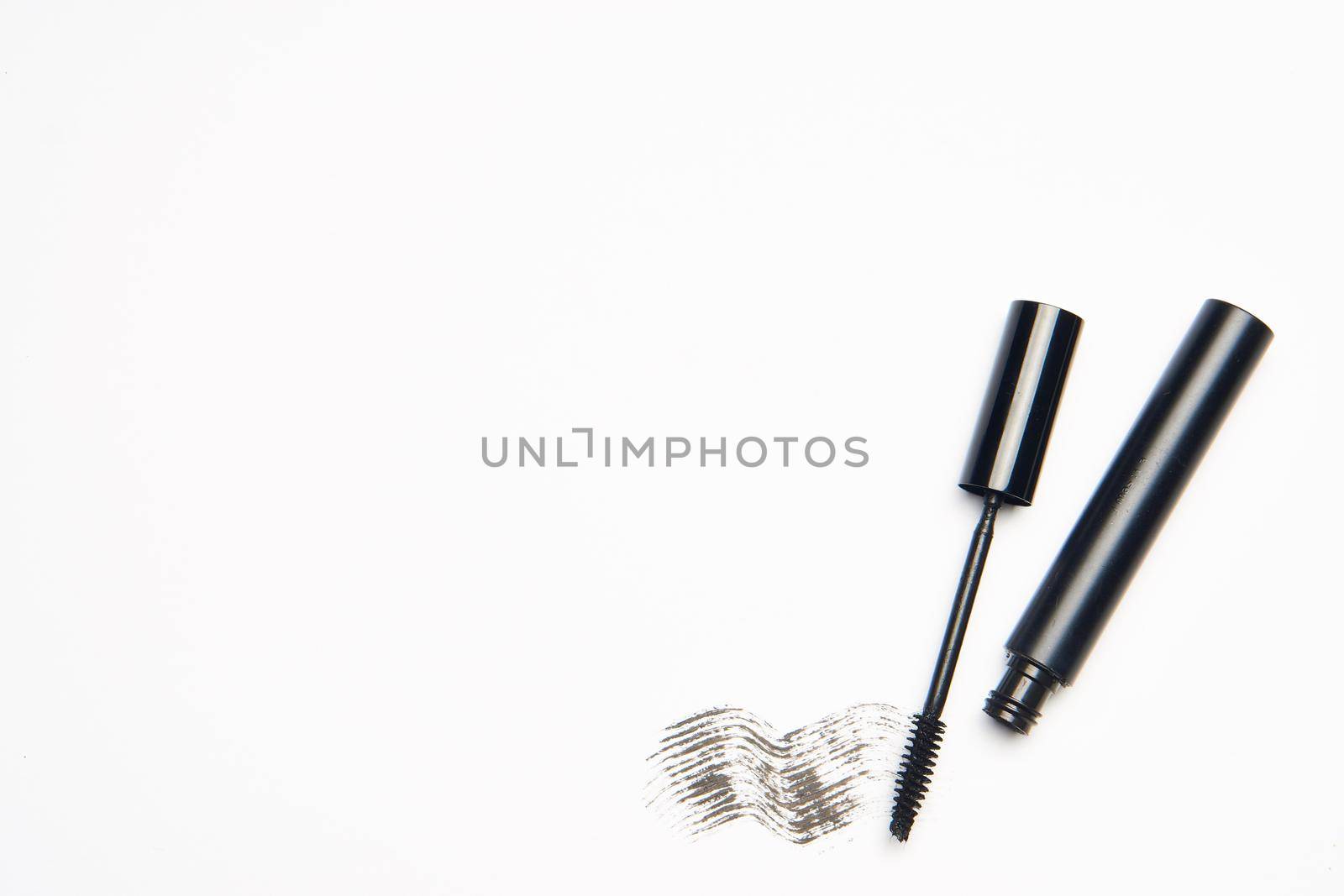 makeup brushes accessories cosmetics top view fashion. High quality photo