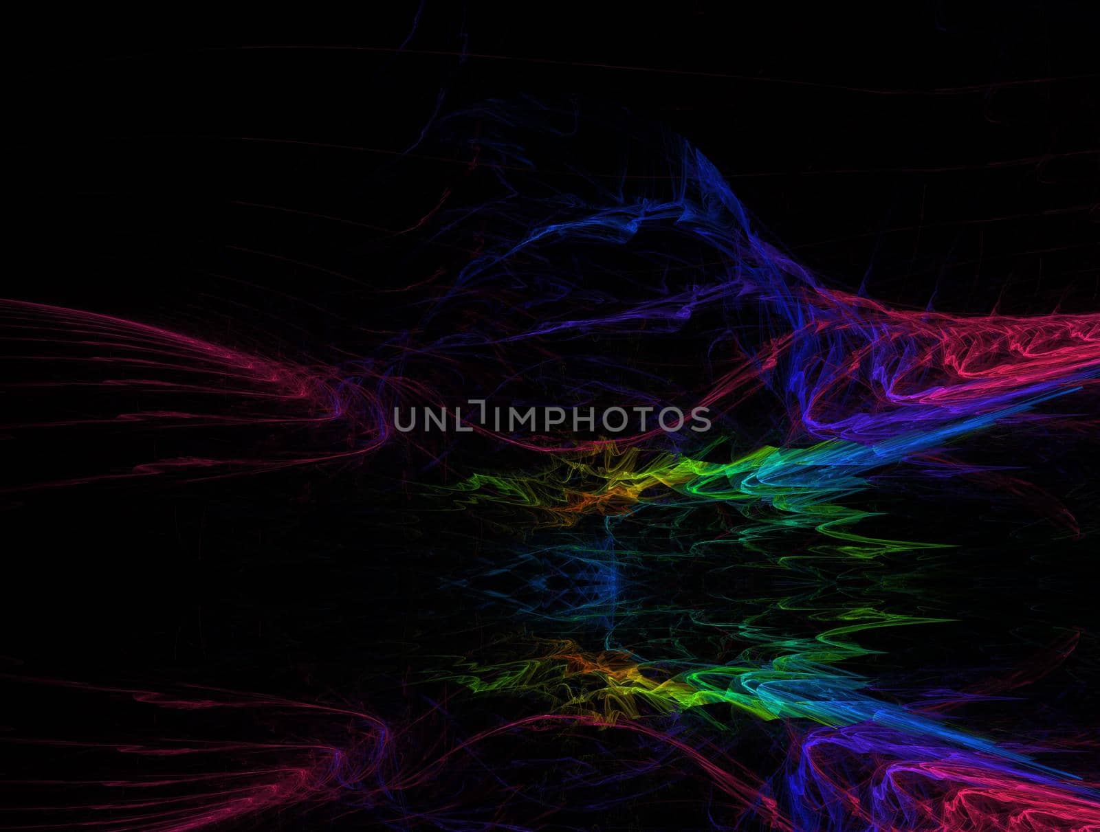 Imaginatory lush fractal texture image abstract background