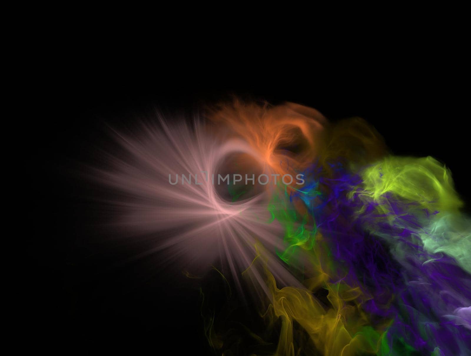 Imaginatory lush fractal texture image abstract background